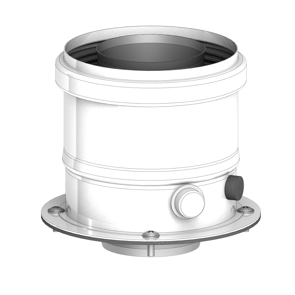Złączka kotła Ferroli z króćcami pomiarowymi DN60/100 mm