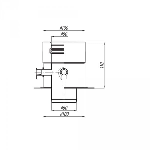 Adapter koncentryczny 60-100 rys