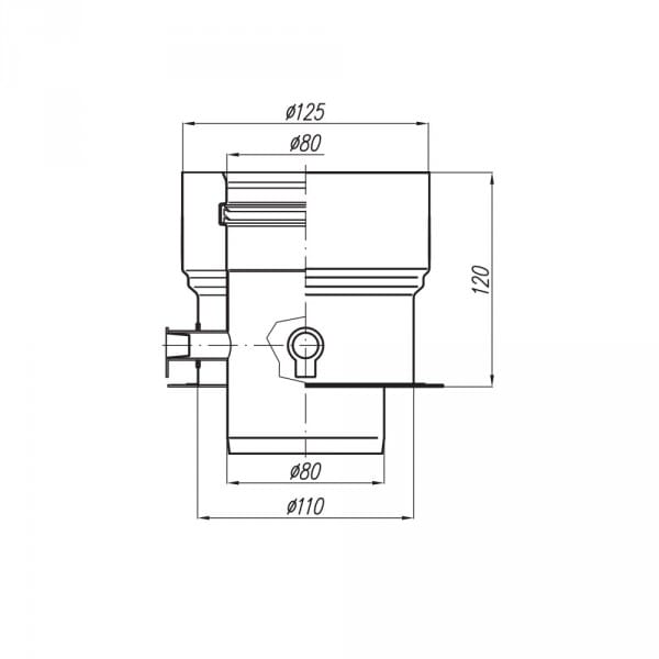 Adapter koncentryczny 80 -110 rys