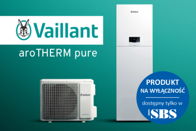 Pompy ciepła powietrze-woda typu split Vaillant aroTHERM pure - dostępne tylko w Grupie SBS!