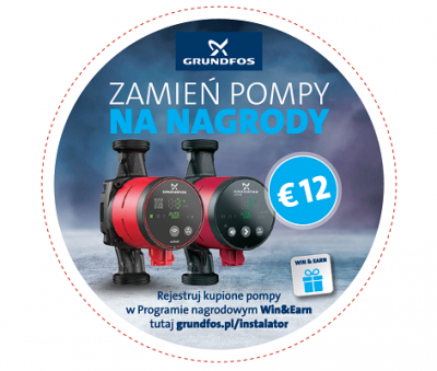 Akcja promocyjna Grundfos: WIN&EARN