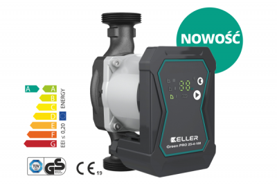 NOWOŚĆ: Pompa elektroniczna obiegowa KELLER Green PRO