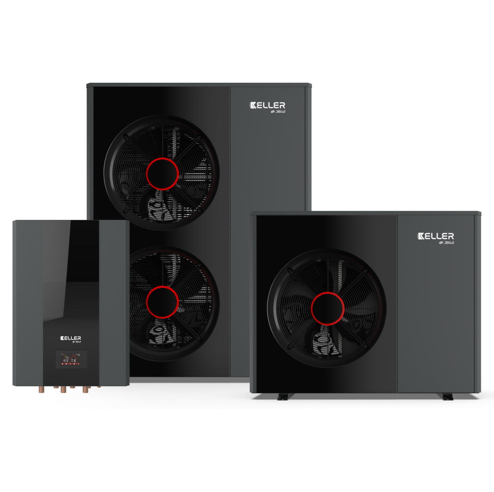 Pompa ciepła KELLER - MONOBLOK R290 + Hydrobox 