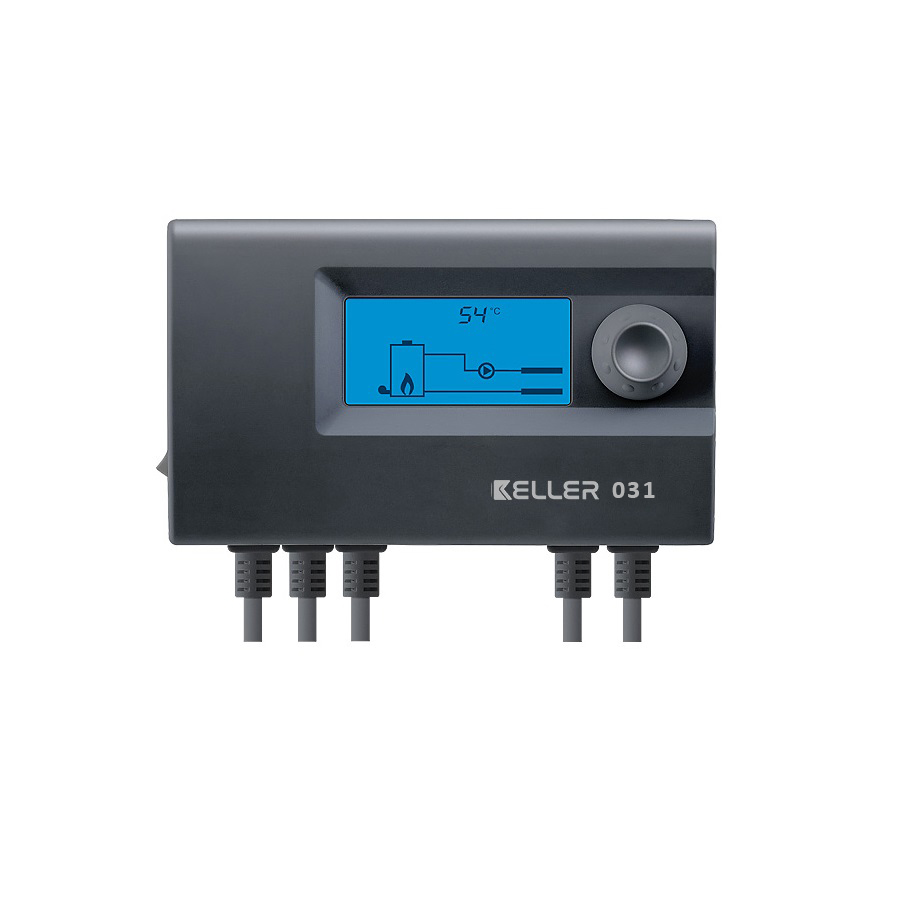 Sterownik elektroniczny KELLER do kotła na paliwo stałe z dmuchawą i pompą c.o.